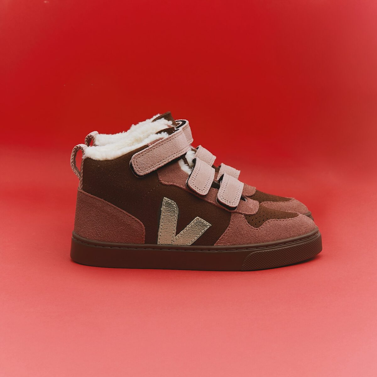 Veja Sneakers Small V 10 Mid Winter Suede Multicolor Df0320994 5