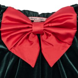 Mergaitiskas Sventinis Sijonas Su Kaspinu Zalias