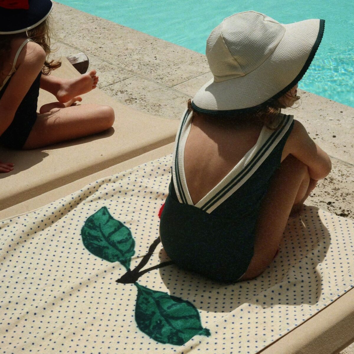 Mergaitiskas Maudymosi Kostiumelis Zalias